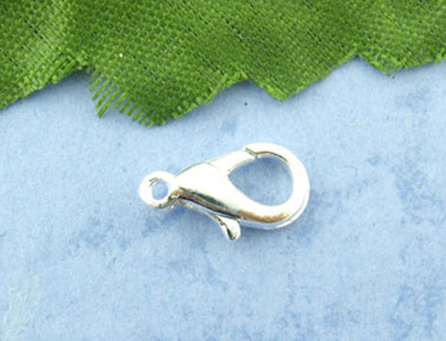 Karabinka/ stříbro/ 12x6mm — foto 2