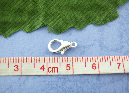Karabinka/ stříbro/ 12x6mm — foto 3