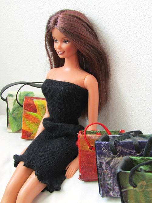 Levandulová taška pro barbie — foto 3