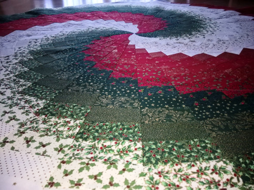 Kruhové vánoční bargello — foto 3