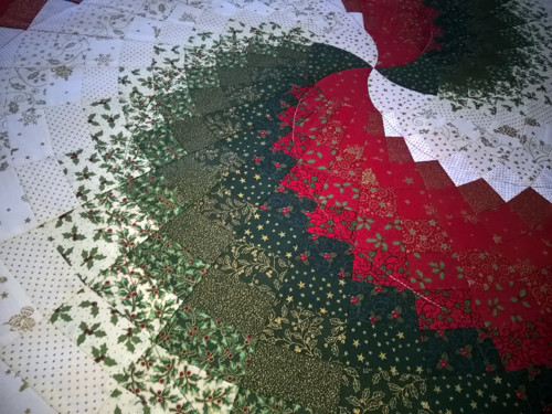 Kruhové vánoční bargello — foto 4