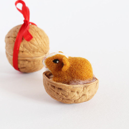 Mini morčátko ve skořápce - zlaté — foto 2