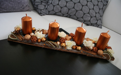 Adventní štola maxi měděná — foto 2