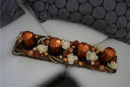 Adventní štola maxi měděná — foto 3