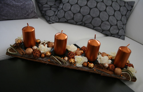 Adventní štola maxi měděná — foto 4
