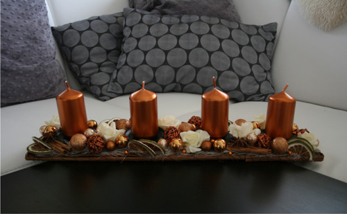 Adventní štola maxi měděná — foto 5