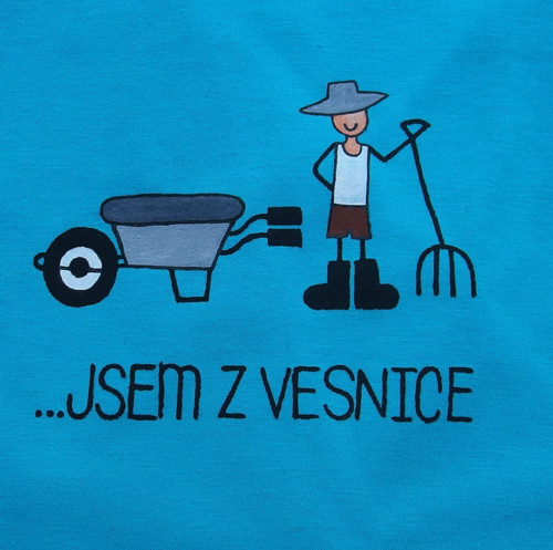 Tričko "Jsem z vesnice " velikost L — foto 2