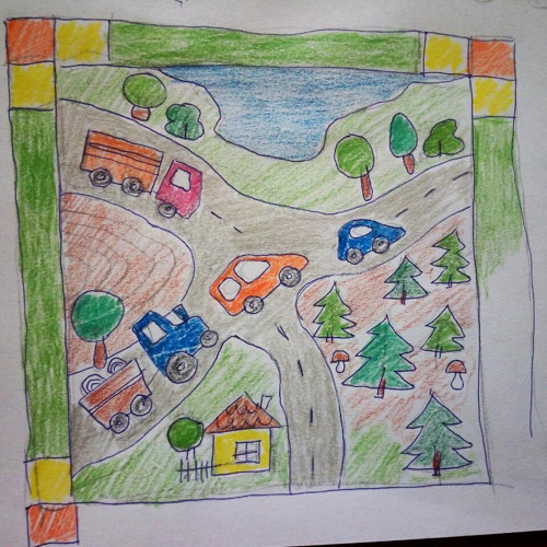 Dečka s auty na křižovatce...na objednávku. — foto 6