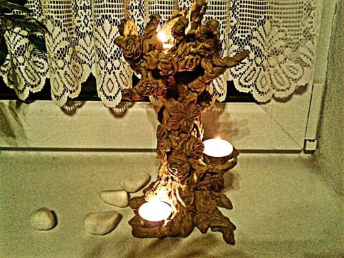 Keramický rozsvícený celoroční stromeček — foto 6