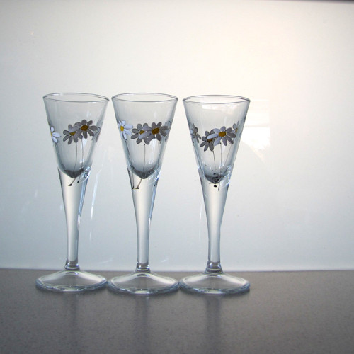 Kopretinka - štamprlička -4cl- ruční malba — foto 2