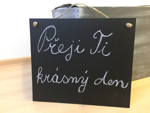 Závěsná tabule na křídu — foto 2