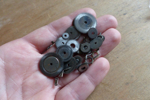 Ozubená kolečka 3...vintage materiál pro steampunk — foto 4