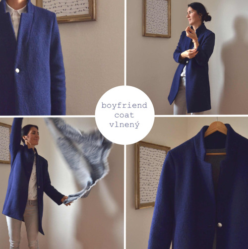 Boyfriend coat vlnený — foto 2