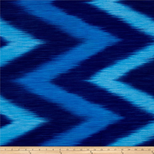 Ombre Látka - Blue Ikat — foto 3