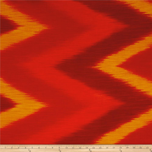 Ombre Látka - Fire Ikat — foto 2