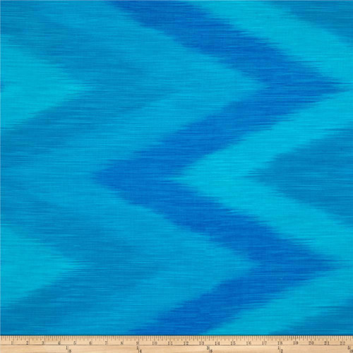 Ombre Látka - Turquoise Ikat — foto 2