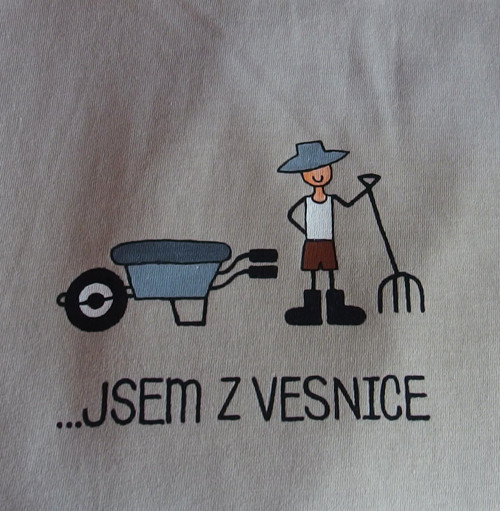 Tričko "Jsem z vesnice " velikost XL — foto 3
