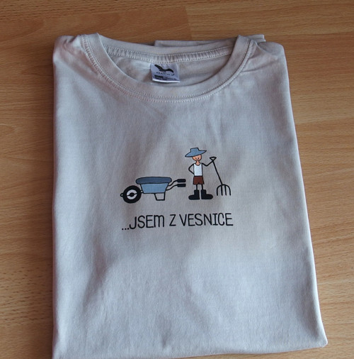 Tričko "Jsem z vesnice " velikost XL — foto 5