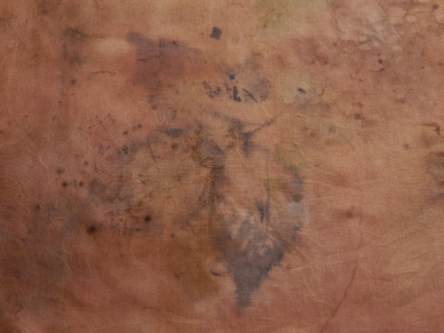 Hedvábný šátek S16- eco print — foto 6