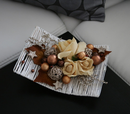 Vánoční dekorace - hnědobéžová — foto 2