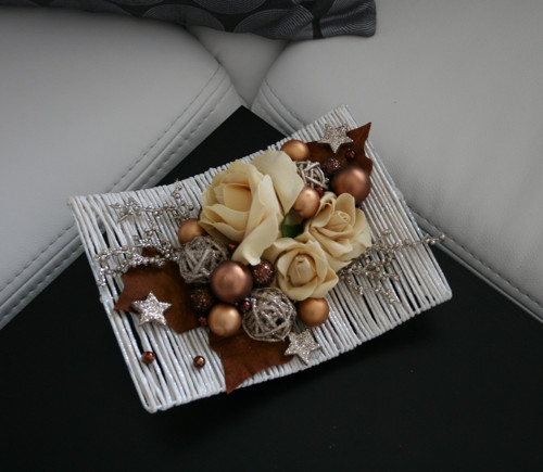 Vánoční dekorace - hnědobéžová — foto 3