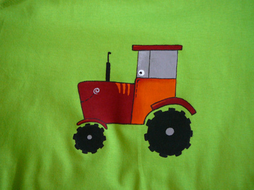 PÍSKACÍ TRIČKO - traktor — foto 2