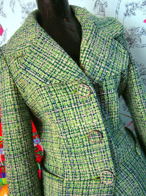 Kabát tweed&green — foto 3