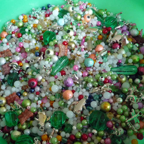 Směska korálků - 353g — foto 3