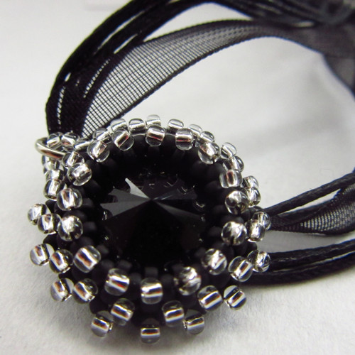 Swarovski black chrysantema II. — foto 3