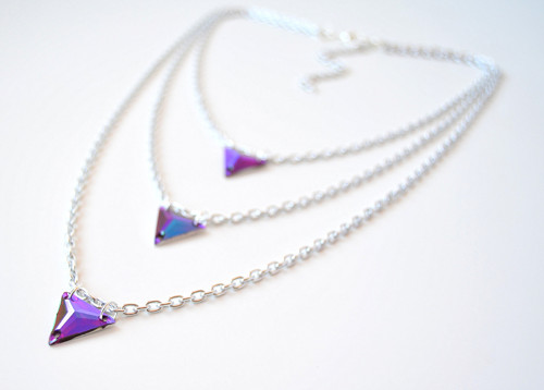 Náhrdelník SILVER PURPLE CHAIN — foto 4