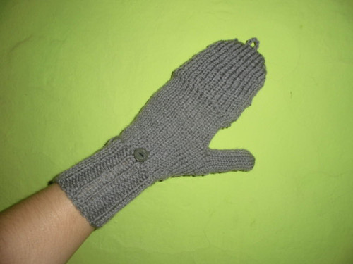 Odklápěcí palčáky-Šedé (18-20 cm) — foto 2