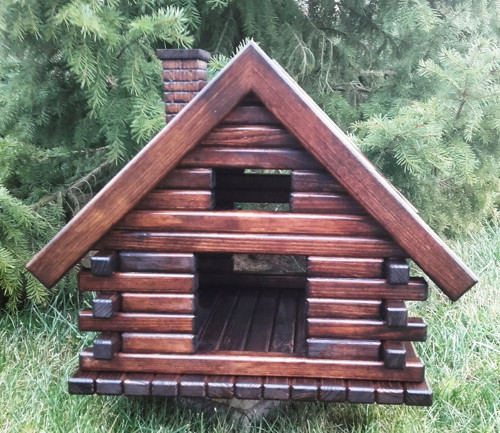 Krmítko pro ptáčky - palisandr — foto 2
