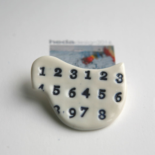 Messinger Blue (porcelánová brož) — foto 3