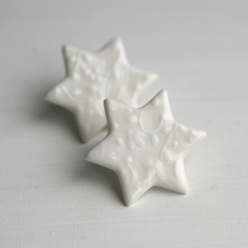 Malá hvězda (porcelánová brož) — foto 3