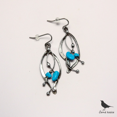 Modrá orchidej (Tyrkenit) - náhrdelník — foto 6