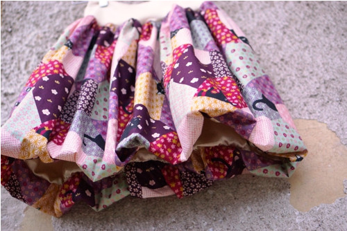 Balonová sukně Hyakka Ryoran Neko Patchwork — foto 5