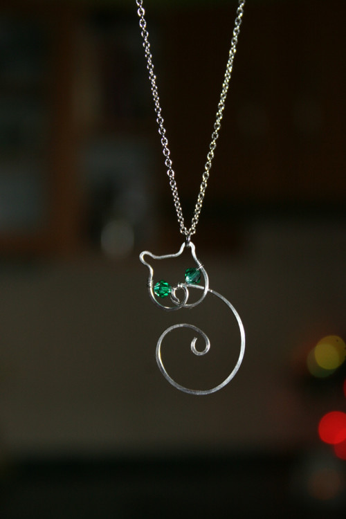 Souprava - Kočičky - chirurgická ocel - Swarovski — foto 4