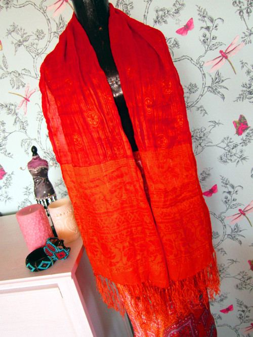 Šál orange — foto 3