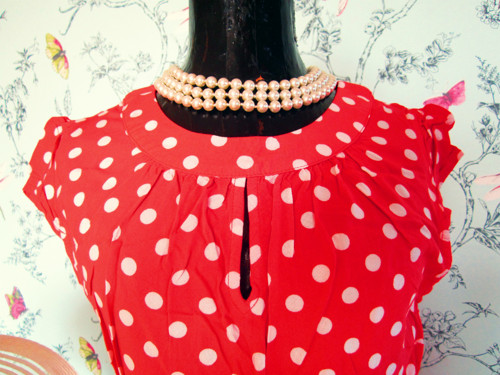 Retro dots šatečky — foto 4