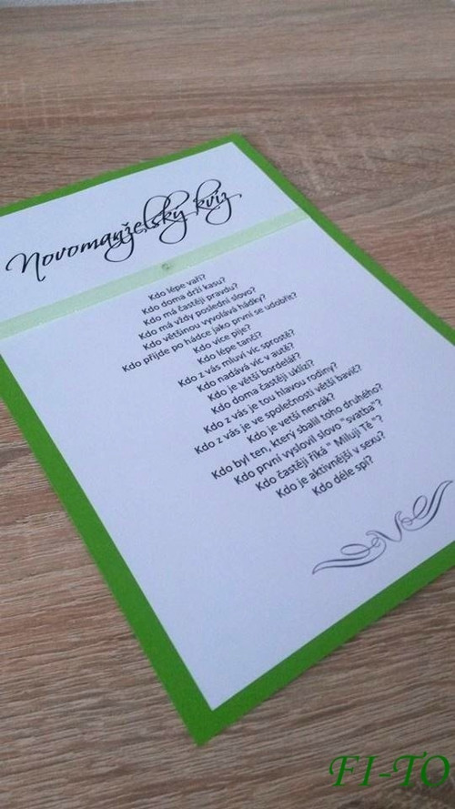 Novomanželský kvíz — foto 3