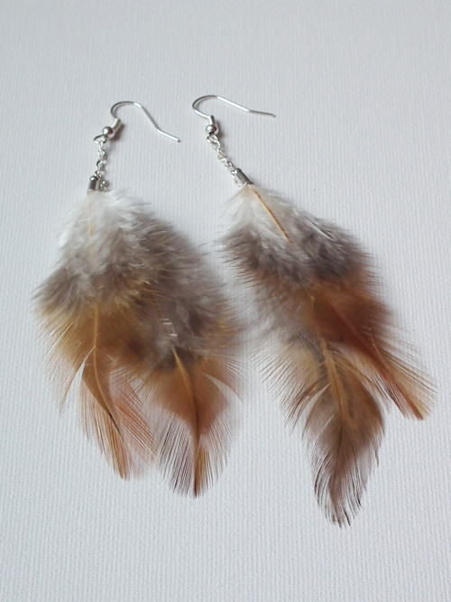 Feathers from Nature - peříčkové náušnice — foto 2