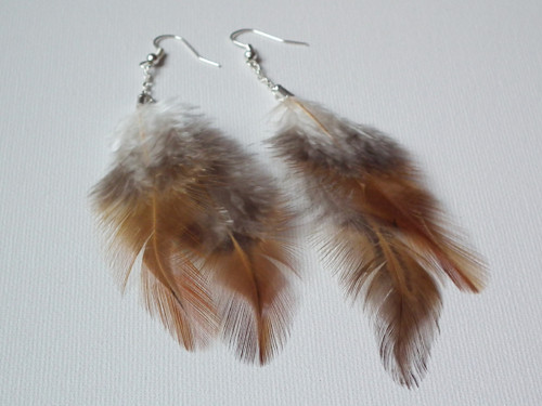Feathers from Nature - peříčkové náušnice — foto 3
