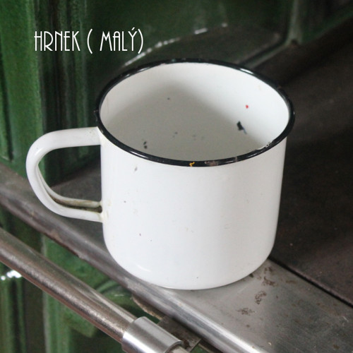 HRNEK- starý ,smalt bílý — foto 3
