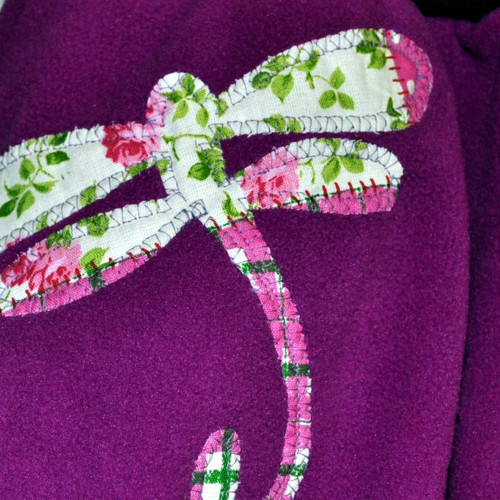 Fleece sukýnka s vážkou — foto 2