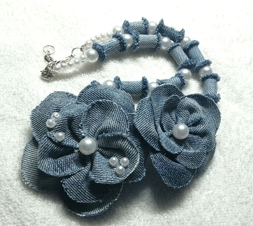 Náhrdelník DENIM PEARL — foto 5