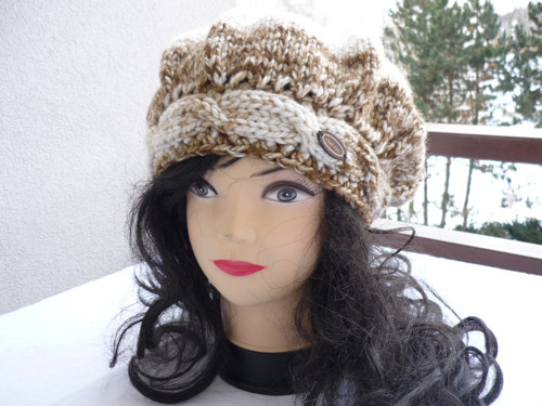 Baret ...Hnědo-Smetanový.... — foto 2