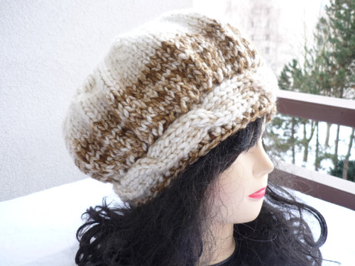 Baret ...Hnědo-Smetanový.... — foto 3