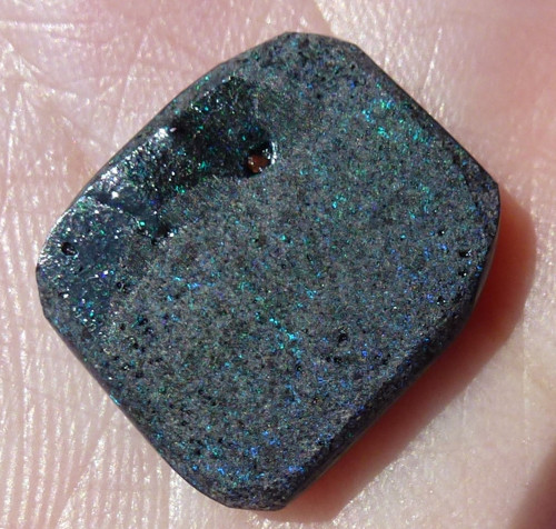 Drahý Černý Opál Matrix Leštěn Andamooka Austrálie — foto 6