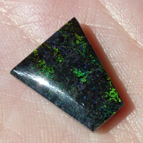 Drahý Černý Opál Matrix Leštěn Andamooka Austrálie — foto 3