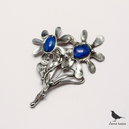 Kopretinky (Lapis lazuli) - brož — foto 2